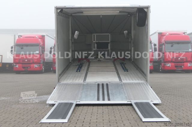 Remolque portacoches Moetefindt Autotransporter mit Planenaufbau
