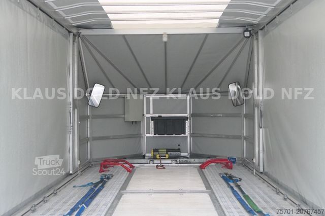 Remolque portacoches Moetefindt Autotransporter mit Planenaufbau
