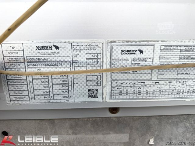 Auflieger mit Pritsche & Plane SCHMITZ CARGOBULL SCS24/L*Paper*Joloda*Pal.-Kasten*Liftachse