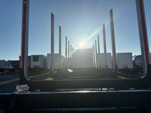 Remorque forestière à grumes PAVIC Holzauflieger mit Schemel und Rungen