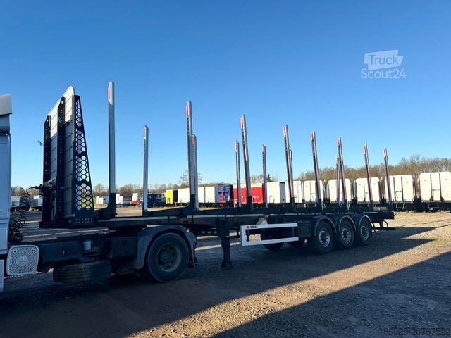 Remorque forestière à grumes PAVIC Holzauflieger mit Schemel und Rungen