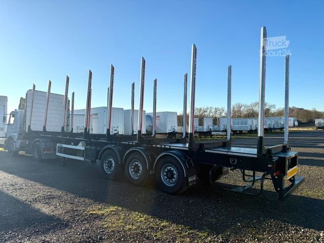 Remorque forestière à grumes PAVIC Holzauflieger mit Schemel und Rungen