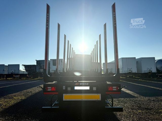 Remorque forestière à grumes PAVIC Holzauflieger mit Schemel und Rungen