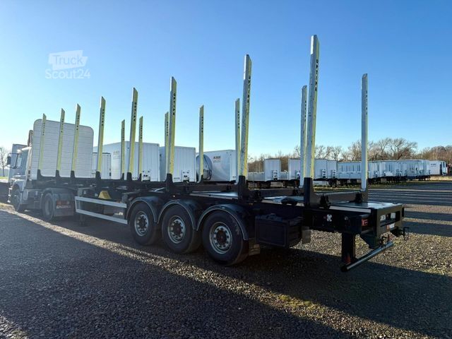 Remorque forestière à grumes PAVIC Holzauflieger mit Schemel und Rungen