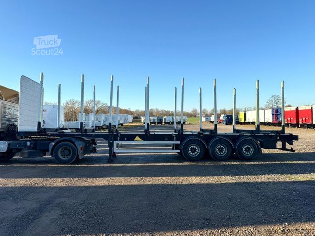 Remorque forestière à grumes PAVIC Holzauflieger mit Schemel und Rungen