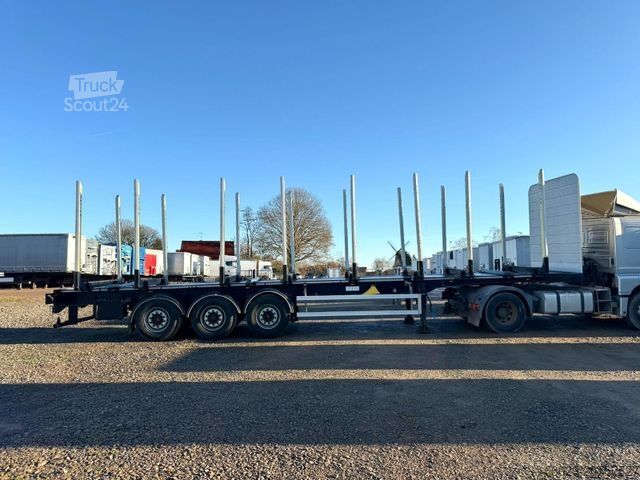 Remorque forestière à grumes PAVIC Holzauflieger mit Schemel und Rungen