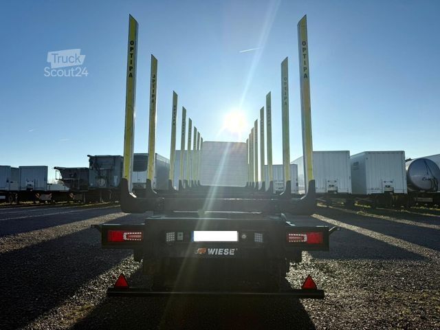 Remorque forestière à grumes PAVIC Holzauflieger mit Schemel und Rungen