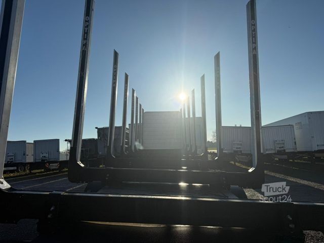 Remorque forestière à grumes PAVIC Holzauflieger mit Schemel und Rungen