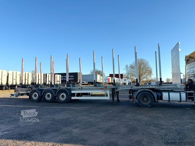 Remorque forestière à grumes BENALU Timberliner Holzauflieger mit Schemel und Rungen