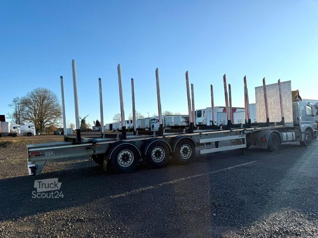 Remorque forestière à grumes BENALU Timberliner Holzauflieger mit Schemel und Rungen