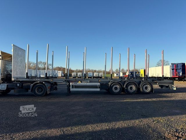 Remorque forestière à grumes BENALU Timberliner Holzauflieger mit Schemel und Rungen