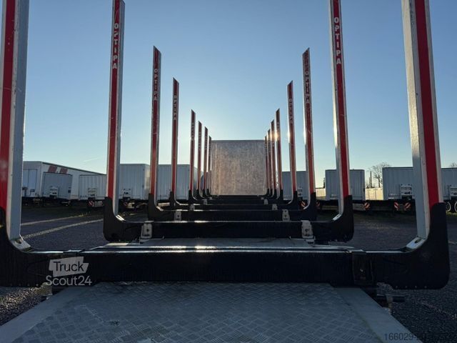 Remorque forestière à grumes BENALU Timberliner Holzauflieger mit Schemel und Rungen