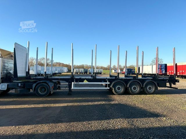 Remorque forestière à grumes PAVIC Holzauflieger mit Schemel und Rungen