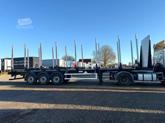 Remorque forestière à grumes PAVIC Holzauflieger mit Schemel und Rungen