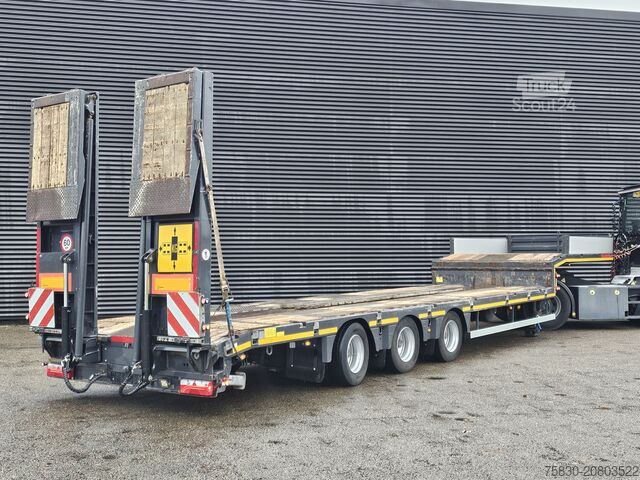 Dieplader Kassbohrer LB3E / 3 AXLE / HYDRAULIC RAMP / LIFT AXLE