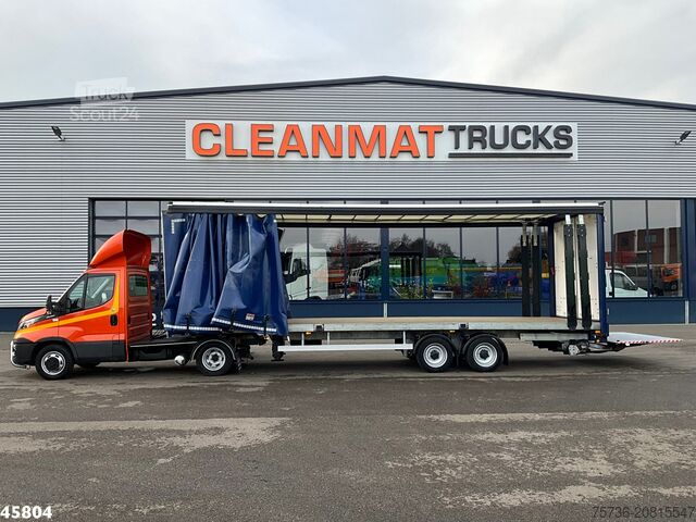 Standaard-SZM Iveco Daily 40C18 BE Trekker + Oplegger met laadklep ...