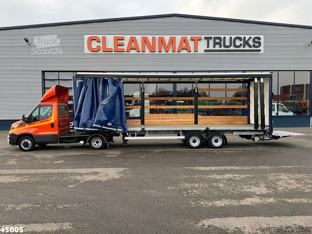 Standaard-SZM Iveco Daily 40C18 BE Trekker + Oplegger met laadklep ...