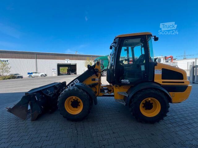 JCB 409 SV / seulement 890 h ! / Godet à ouverture hydraulique / Fourche JCB 409 SV / nur 890h! / Klappschaufel / Gabel