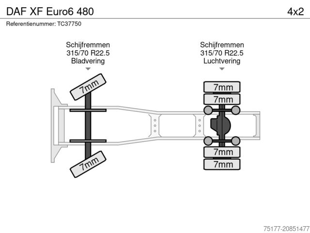 Standard-SZM DAF XF Euro6 480