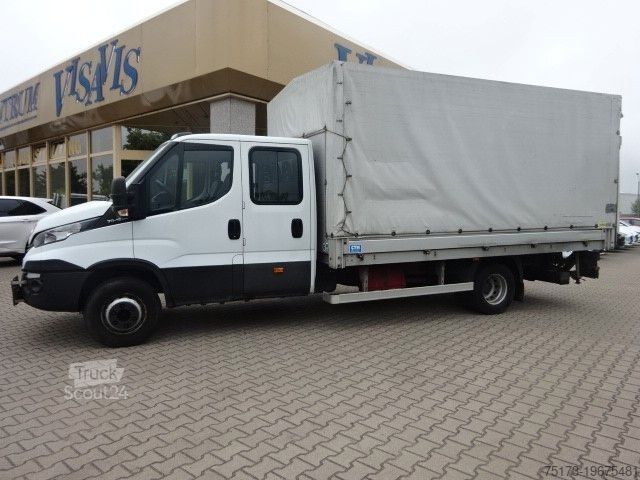 Transportador con plataforma y toldo IVECO Daily Doka 70 C18 Pritsche/Plane Standhzg