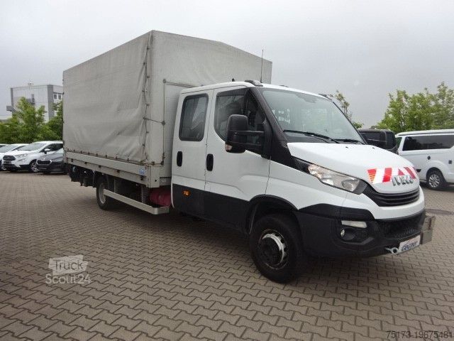 Transportador con plataforma y toldo IVECO Daily Doka 70 C18 Pritsche/Plane Standhzg