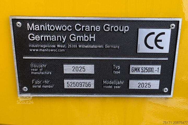 Macara pentru toate tipurile de terenuri Grove GMK5250XL-1 Available For Rent, Dutch Registration