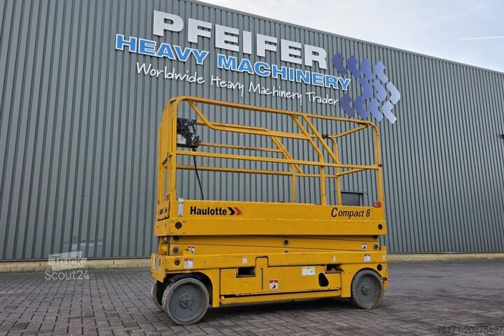 Scissor lift Haulotte Compact 8 As-Is, Electric, 8.2m Working Height, 35
