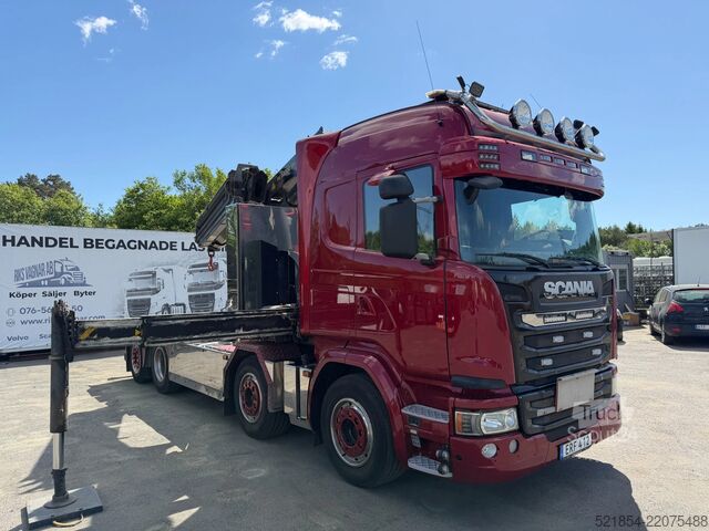 Innenlader Scania G490 8x2*6, Hooklift + Crane PK34002, 2015