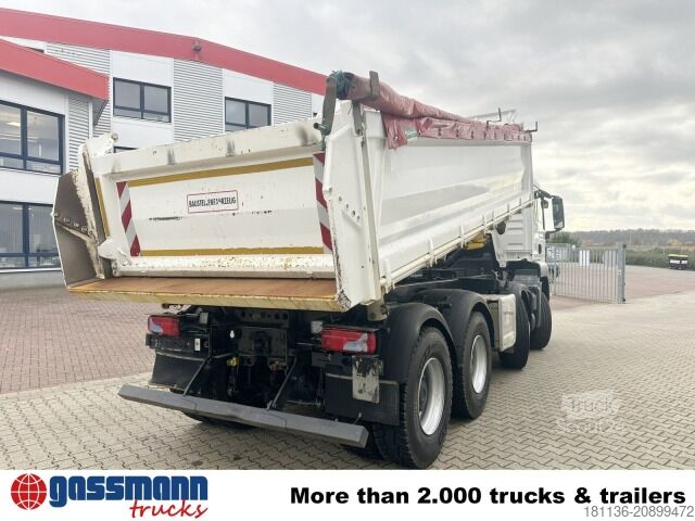 Basculantă MAN TGS 35.460 8X4 BB, Meiller Bordmatik, Rollplane,