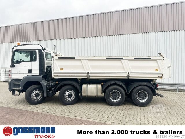 Basculantă MAN TGS 35.460 8X4 BB, Meiller Bordmatik, Rollplane,