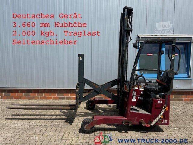 Heftruck Moffett Mitnahmestapler M4 20.1 Duplex Mast 3.66 m 2.0t.
