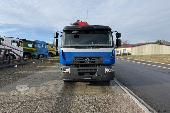 Jeřáb na nákladním automobilu Renault D Wide 18.380 4x2 F135A.22 / Swiss-Vehicle