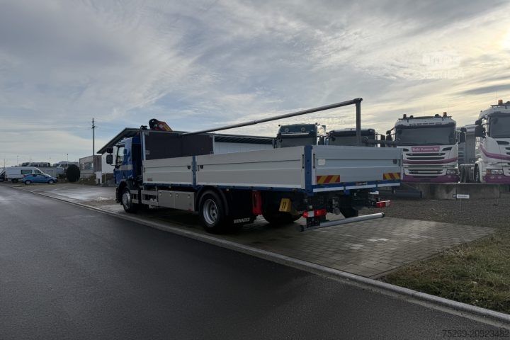 Jeřáb na nákladním automobilu Renault D Wide 18.380 4x2 PK 12002 EH / Swiss-Vehicle