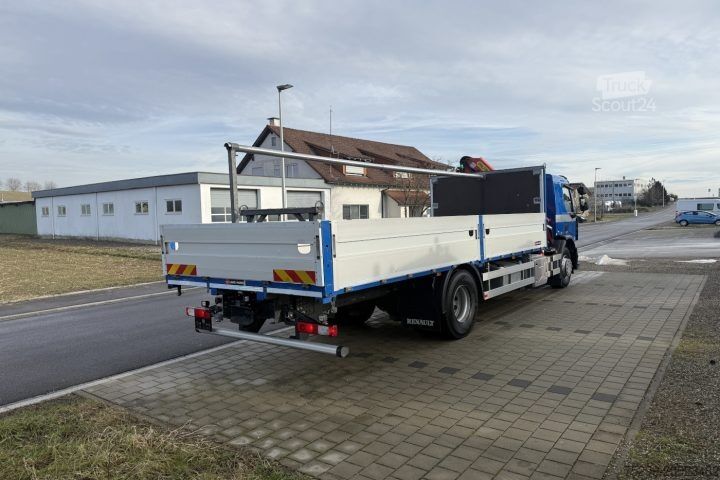 Jeřáb na nákladním automobilu Renault D Wide 18.380 4x2 PK 12002 EH / Swiss-Vehicle