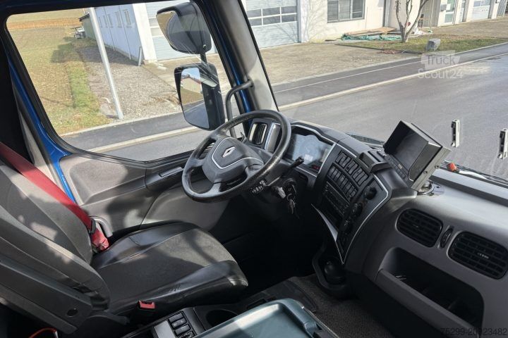 Jeřáb na nákladním automobilu Renault D Wide 18.380 4x2 PK 12002 EH / Swiss-Vehicle