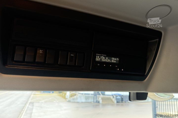 Jeřáb na nákladním automobilu Renault D Wide 18.380 4x2 PK 12002 EH / Swiss-Vehicle