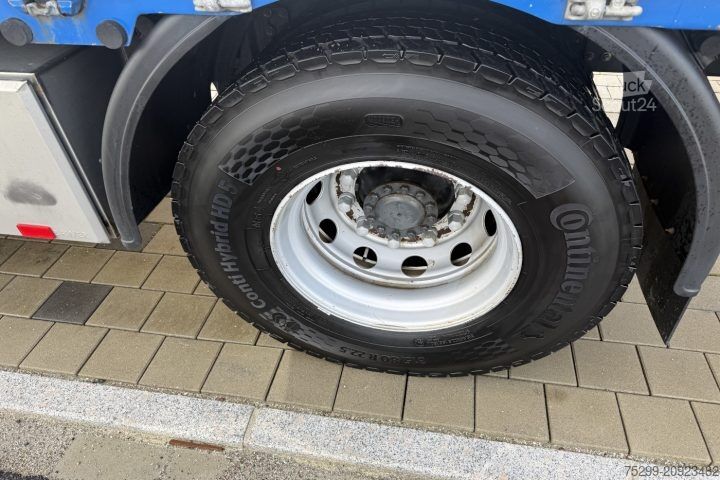 Jeřáb na nákladním automobilu Renault D Wide 18.380 4x2 PK 12002 EH / Swiss-Vehicle