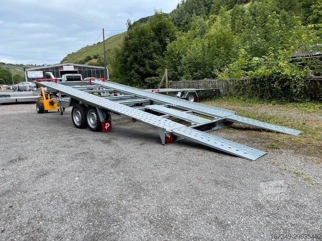 Reboque porta-carros PONGRATZ L-AT 470 T-K 3.500kg - Kippbar! - 470x202cm