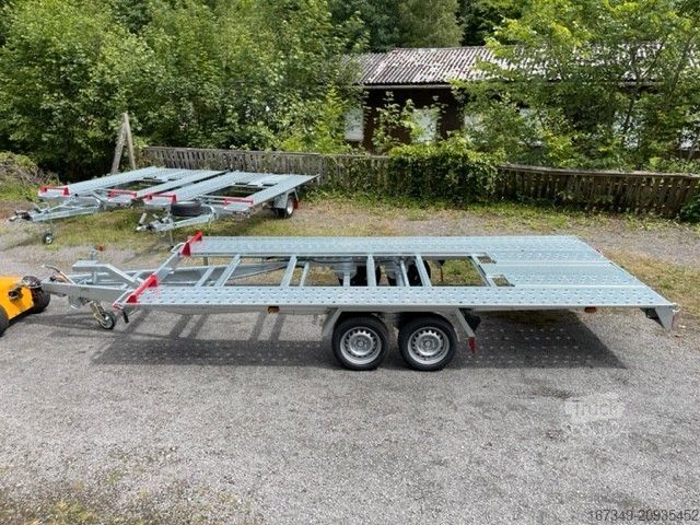 Reboque porta-carros PONGRATZ L-AT 470 T-K 3.500kg - Kippbar! - 470x202cm