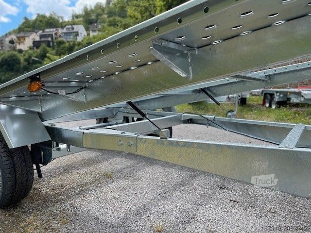 Reboque porta-carros PONGRATZ L-AT 470 T-K 3.500kg - Kippbar! - 470x202cm