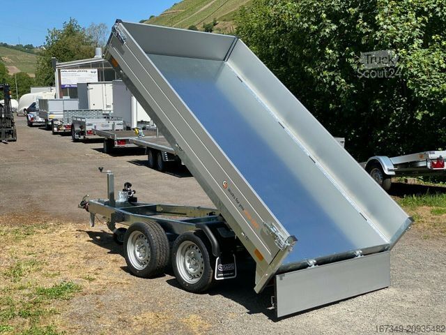 Üç yöne devirmeli römork SARIS Heckkipper K1 276 170 2700 kg elektrisch kippbar