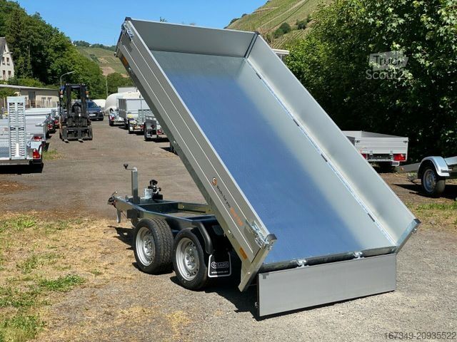 Üç yöne devirmeli römork SARIS Heckkipper - K1 276 150 2000 kg mit Handpumpe