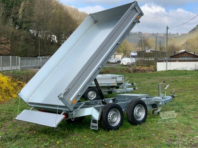 Rimorchio ribaltabile a tre lati SARIS PK 30 3 Seitenkipper elektr. mit Rampenschächten