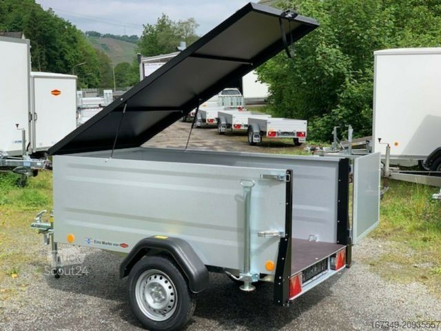 Przyczepa samochodowa TPV TRAILERS KT-EU2 Kastenanhänger mit Deckel - Silbergrau-