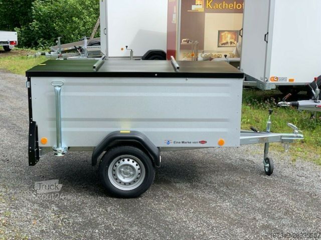Przyczepa samochodowa TPV TRAILERS KT-EU2 Kastenanhänger mit Deckel - Silbergrau-