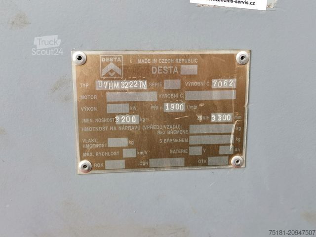 Terrængående gaffeltruck Desta DESTA DVHM 3222 TM/  GELÄNDESTAPLER