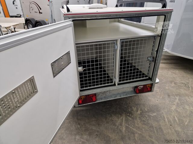 Autoprieves Other Hunde Transport Anhänger TomDog 3 mit Lüfter isoliert 100kmh verfügbar