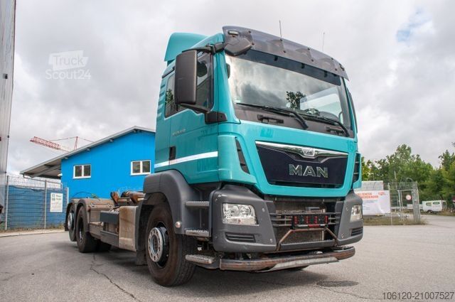 Vozidlo s hákom na kontajnery MAN TGS 26.440 6x2BL Meiller 2067 Lenk-Lift