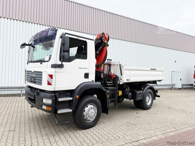 Grue à tour MAN TGM 18.240 4x4 TGM 18.240 4x4 BB mit Kran Palfinger PK9501