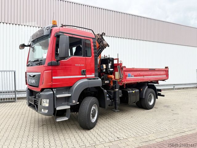Grue à tour MAN TGS 18.400 4x4 BB TGS 18.400 4x4 BB, Navi, Kran Atlas 120.2E-A3L, Funk